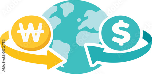 Global Currency Exchange Illustration