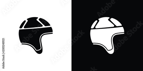Black and white brain with lightbulb isolated idea