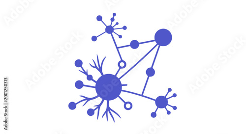 Network connections and relationships diagram.