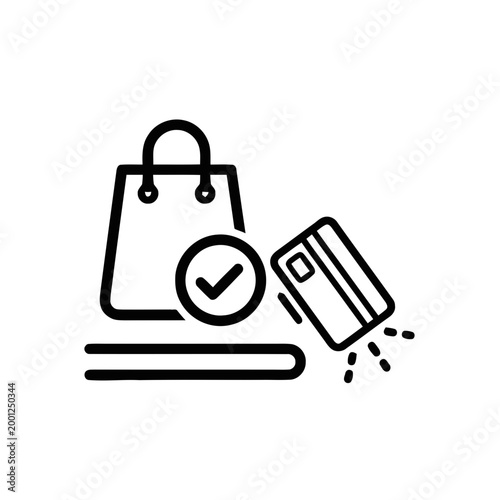 Online Shopping Payment Method Icon.