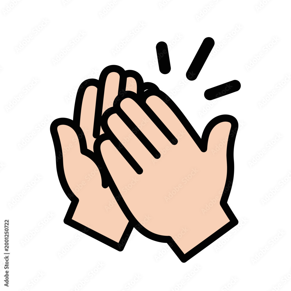 Obraz premium Clapping Hands Icon