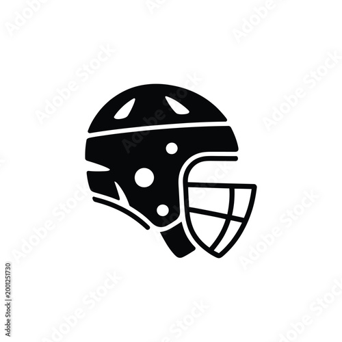 Black and white police officer hat with badge on white background
