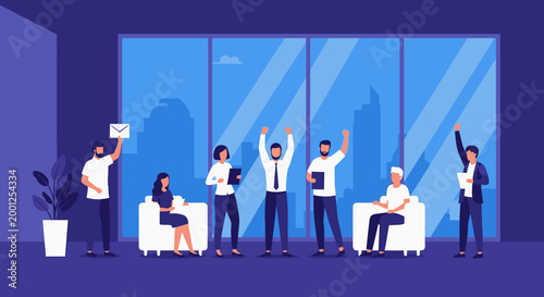 Business People Celebrate Success.