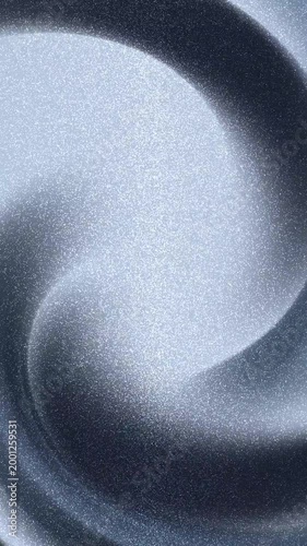 Closeup of a silver spiral design or pattern ideal for vertical backgrounds, website headers, print materials, and abstract concepts. Bold, modern, geometric.