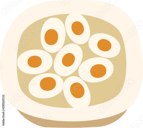 Bowl of salted duck egg