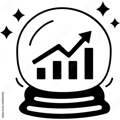 Forecast Crystal Chart Icon