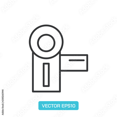 Movie Cinemas Line Icons. Thin Line Symbol Elements Collection.