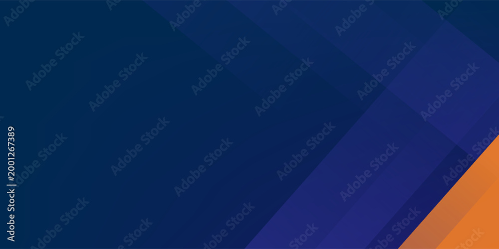 Obraz premium Premium geometric dark blue and orange square theme overlap texture art. Vector