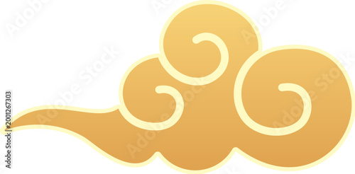 Golden auspicious cloud