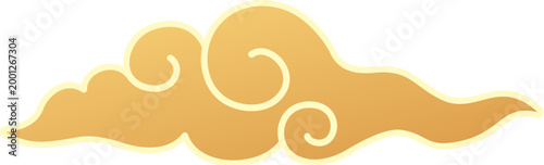 Golden auspicious cloud