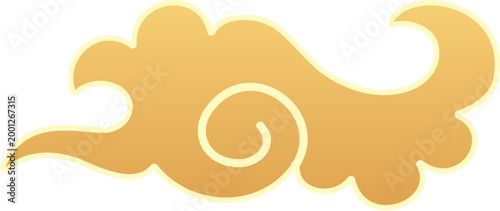 Golden auspicious cloud