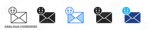 Customer Email Icon Set Multiple Style Collection
