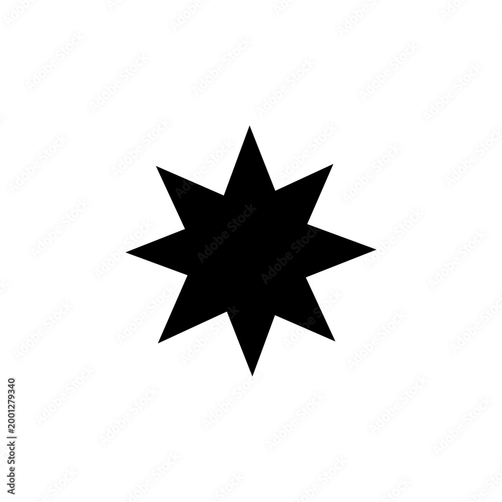 Obraz premium Star solid icon for favorite rating