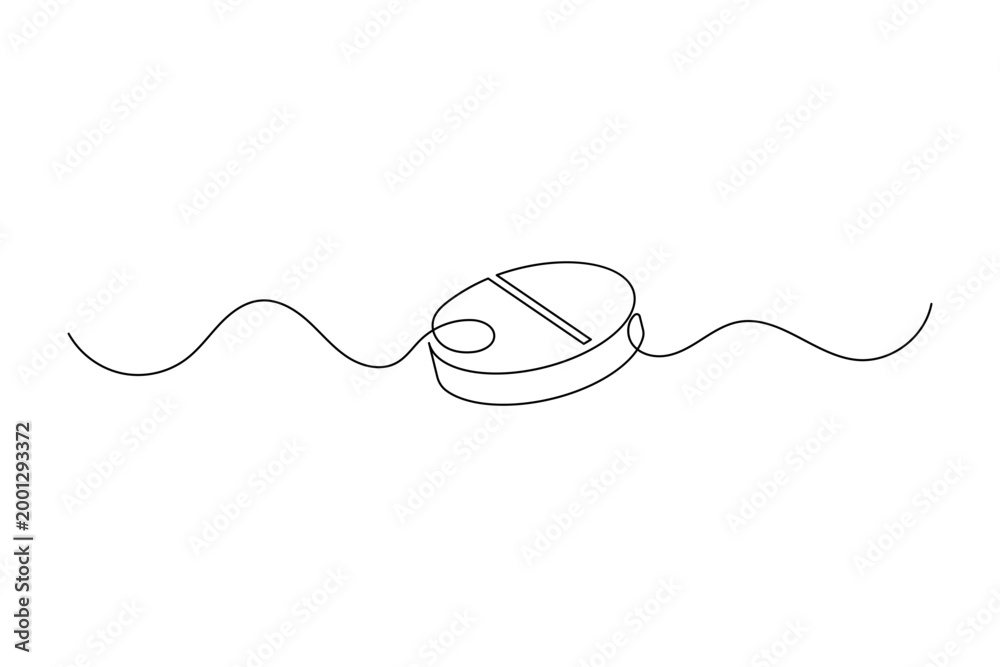 Obraz premium Capsule pill one line art expressing progress toward better health