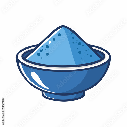 Blue Powder in a Bowl