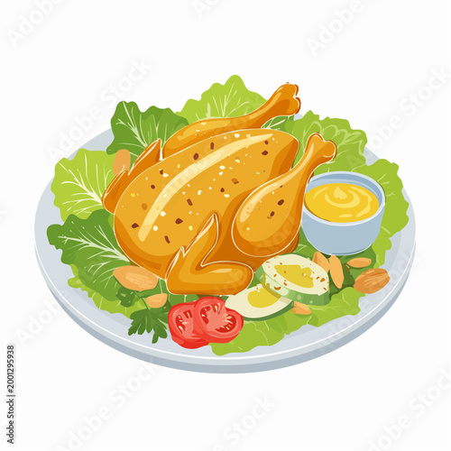 Crunchy Chicken Bowl mit Honig-Senf