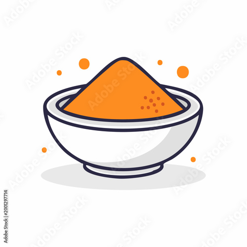 Bowl of Orange Powder