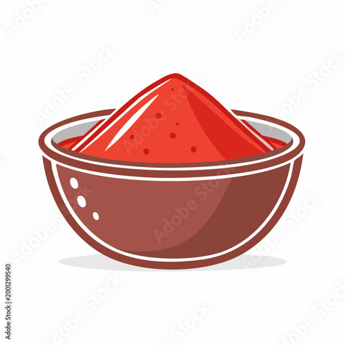 Red Powder in Bowl