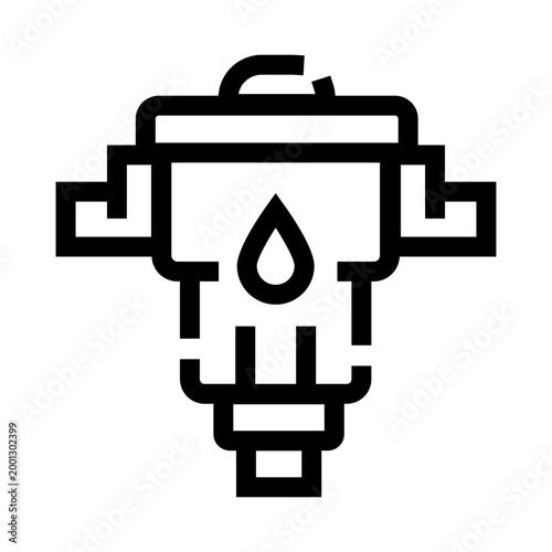 Oil filter icon symbolizing essential automotive maintenance, protecting engine components, and illustrating the vital process of lubrication and clean fluid circulation