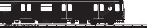 Train, railroad, transportation, vector graphics, black and white, rail, locomotive, side view