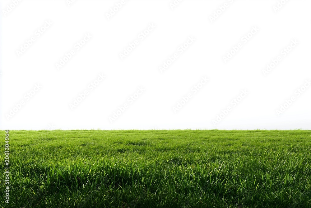 Obraz premium Low Angle Meadow Lawn Background Fresh Green Grass Copy Space