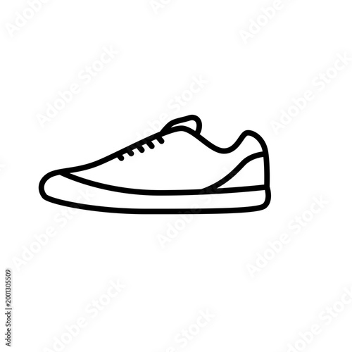 Shoes icon in outline style. Type of footwear icon.