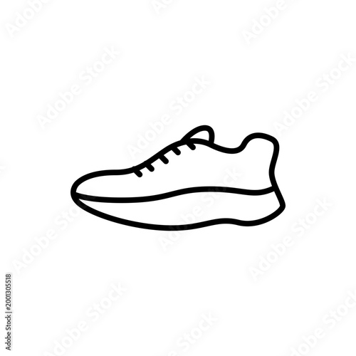 Shoes icon in outline style. Type of footwear icon.