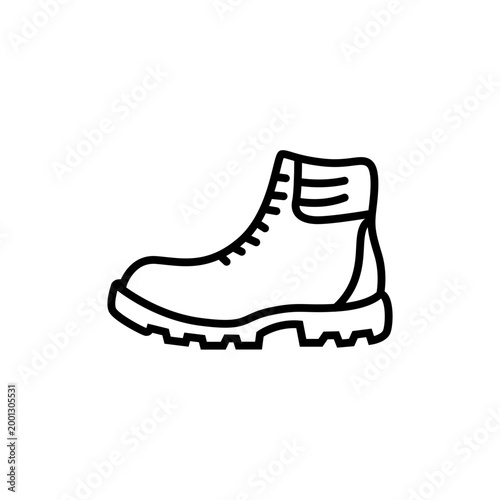 Shoes icon in outline style. Type of footwear icon.