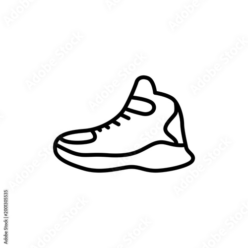 Shoes icon in outline style. Type of footwear icon.