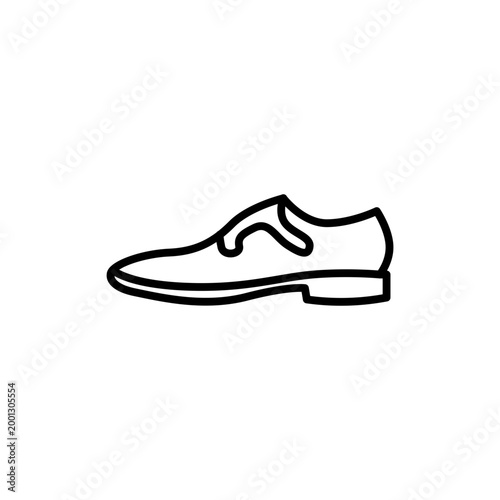 Shoes icon in outline style. Type of footwear icon.