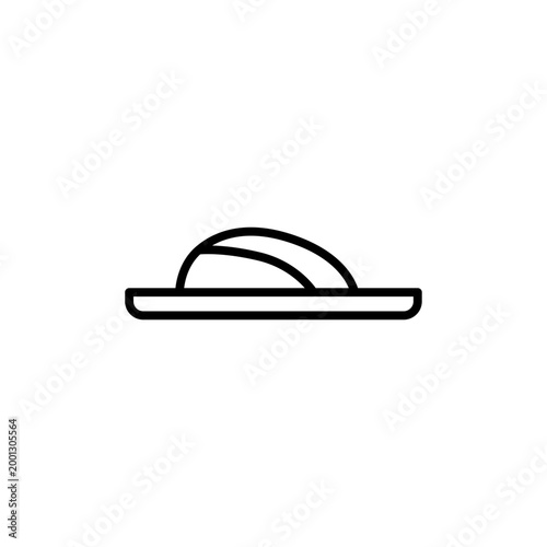 Shoes icon in outline style. Type of footwear icon.