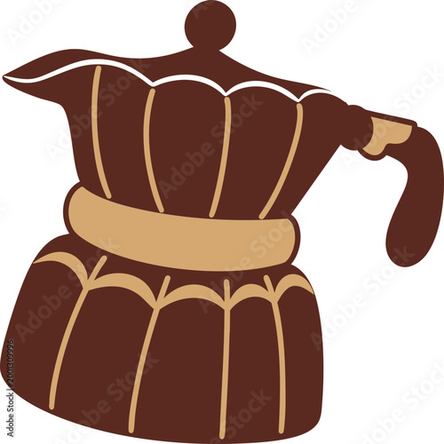 3D Coffee Barista Character Worker Staff Caffeine Latte Espresso Cappuccino Brewing Drink Service Retro Menu