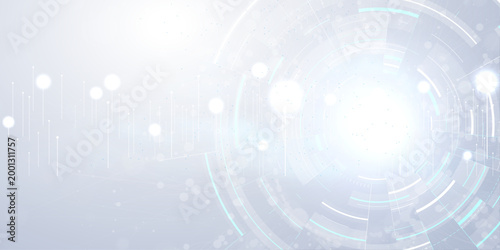 Technology communication concept vector background