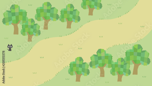 山の細道、山道の壁紙素材。