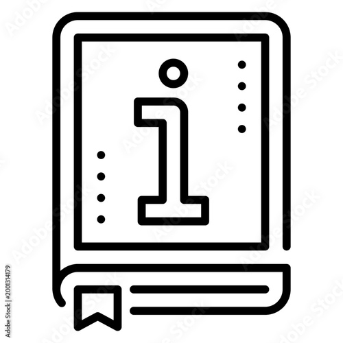 Guide Book Line Icon