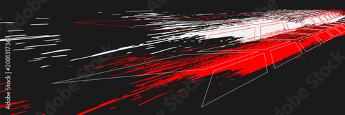 Tire tracks. Abstract wheel braking distance, tread silhouette brush. Isolated vector strip of cars or motorbikes. Vehicle tires, rubber road track, vector