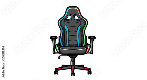 Ergonomic Gaming Chair with Adjustable Features for Comfort.