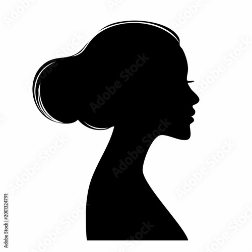 Silhouette of a Woman's Profile