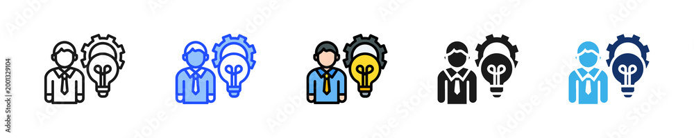 Obraz premium Innovation Expert Icon Collection With Multiple Styles