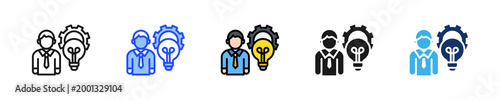 Innovation Expert Icon Collection With Multiple Styles