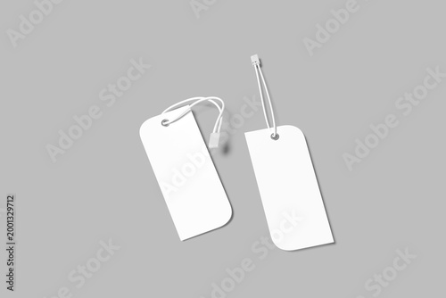 Label Tag Hangtag Blank Mockup
