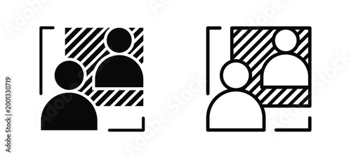 Self Reflection Practice Simple and clear vector icon multi style outline and glyph