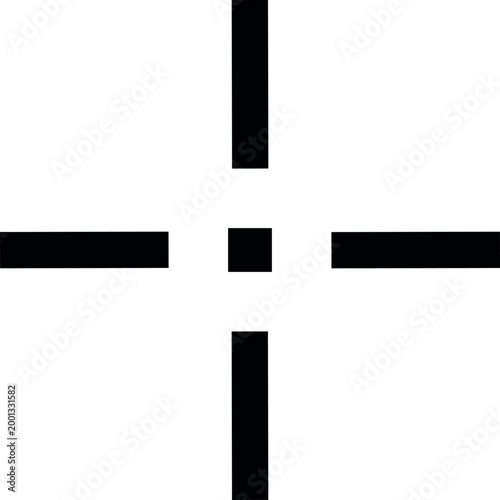 A crosshair cursor icon for precise aiming in software interfaces.