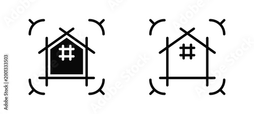 Load Bearing Engineering Simple and clear vector icon multi style outline and glyph