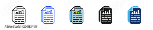 Status Report Icon Collection With Multiple Styles