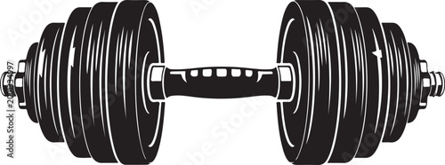 Dumbbell, adjustable weight, fitness equipment, workout gear, exercise, black