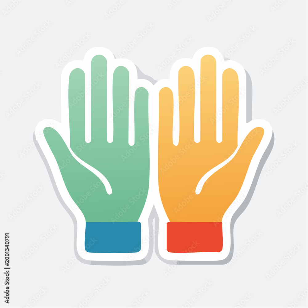 Fototapeta premium Two Open Hands Icon