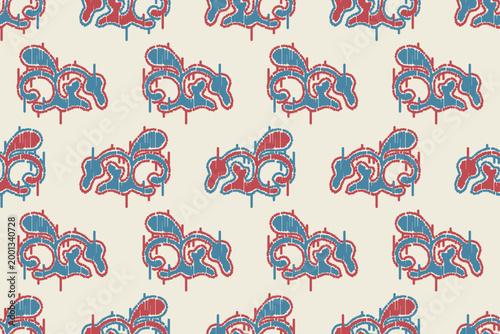 Motifs African boho paisley Floral embroidery Ikat pattern border. Ethnic ikat floral Ethnic Indian Pattern Ikat pattern Ethnic Pattern.Border indian floral Aztec embroidery border seamless patterns.