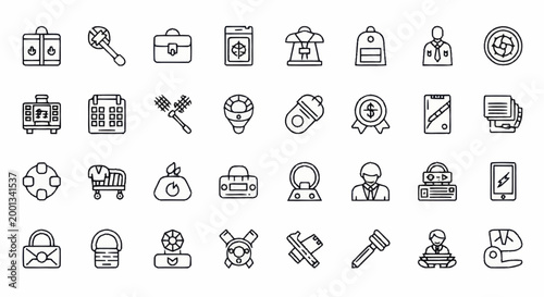Business icons and symbols collection.