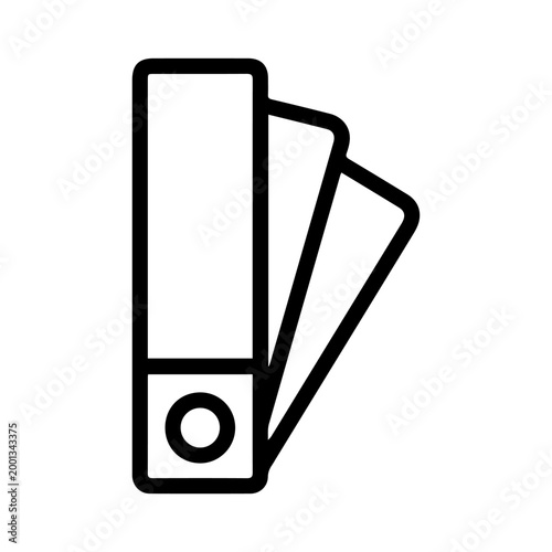 Color palette line icon. Simple outline style